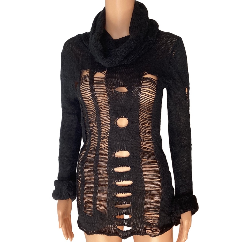 NWT Punk Rave Distressed Sweater